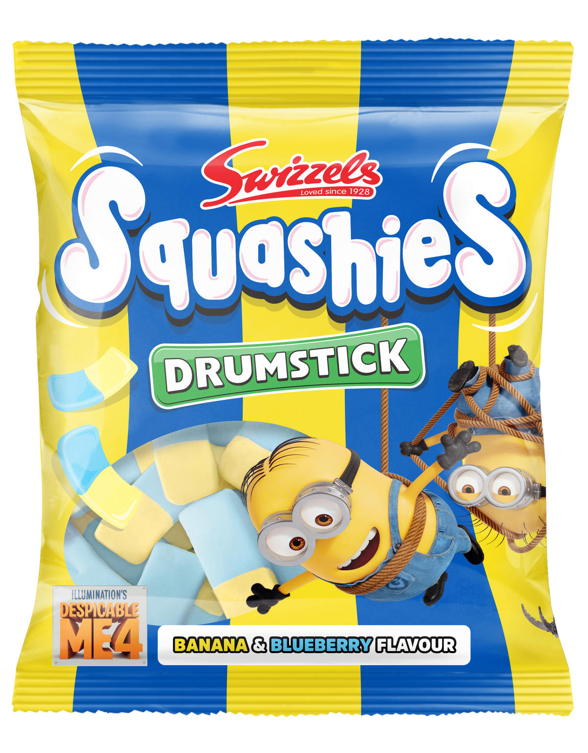 Swizzels new Squashies packaging inspired by Despicable Me 4