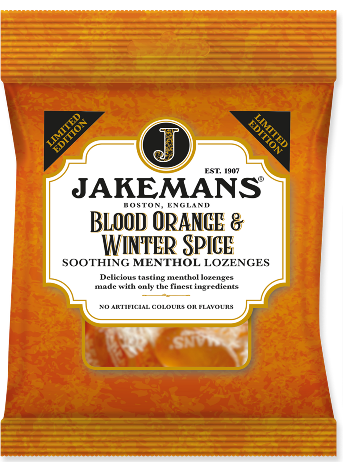 Jakemans launches limited-edition Blood Orange & Winter Spice menthol lozenge