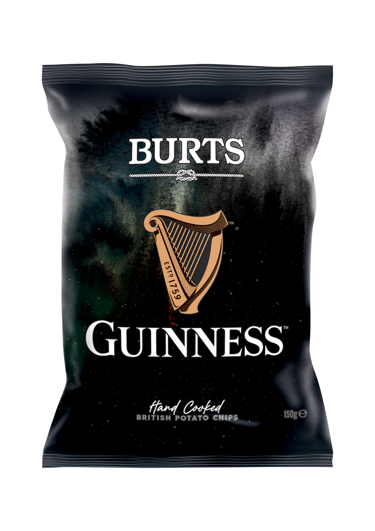 Burts redesigns its hand-cooked Guinness-flavour crisps