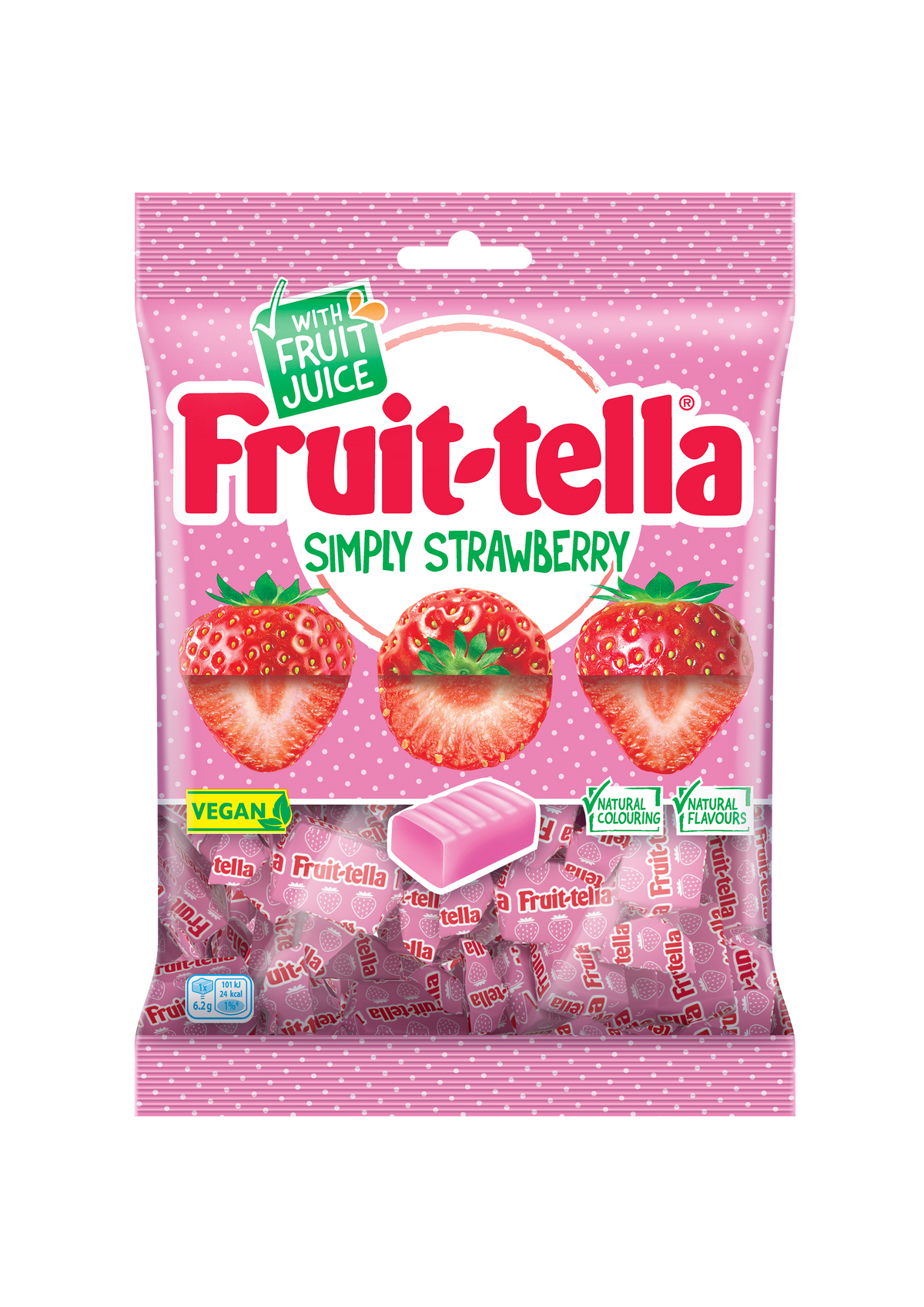 Fruit-tella Simply Strawberry now available in sharing bag format