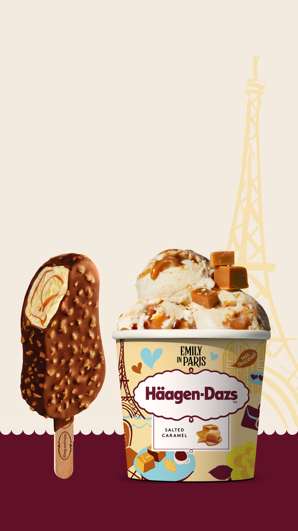 Häagen-Dazs releases limited-edition Emily In Paris promotion