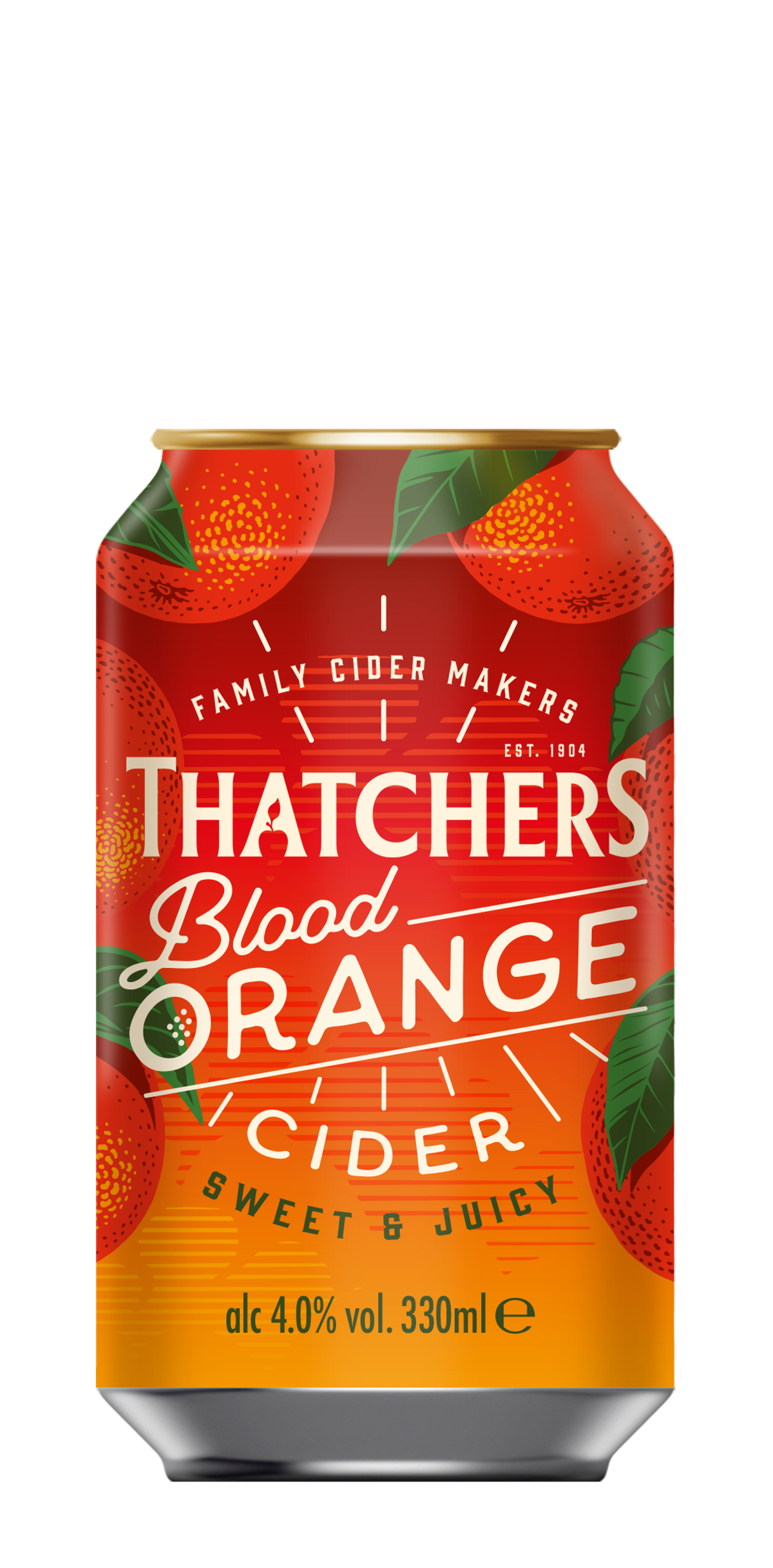 Thatchers moves into 330ml can packs for its Blood Orange cider