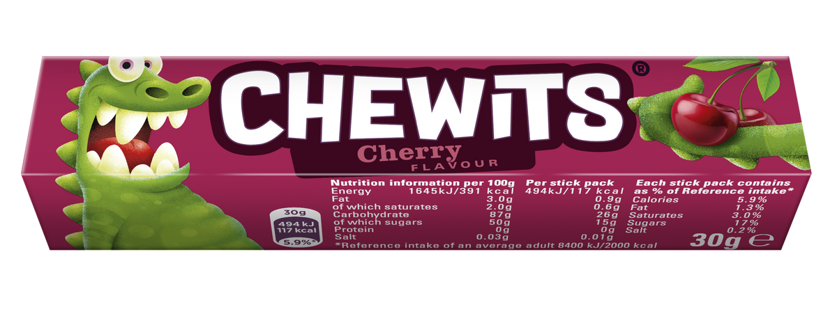 Chewits add four new flavours to its stick pack ranges