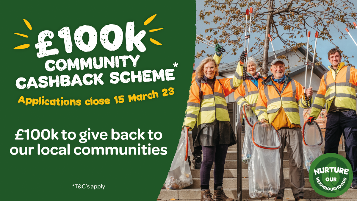 SPAR launches its second UK wide £100,000 Community Cashback Scheme