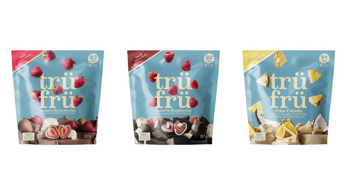 trüfrü makes UK market debut with launch of frozen fruit snack range