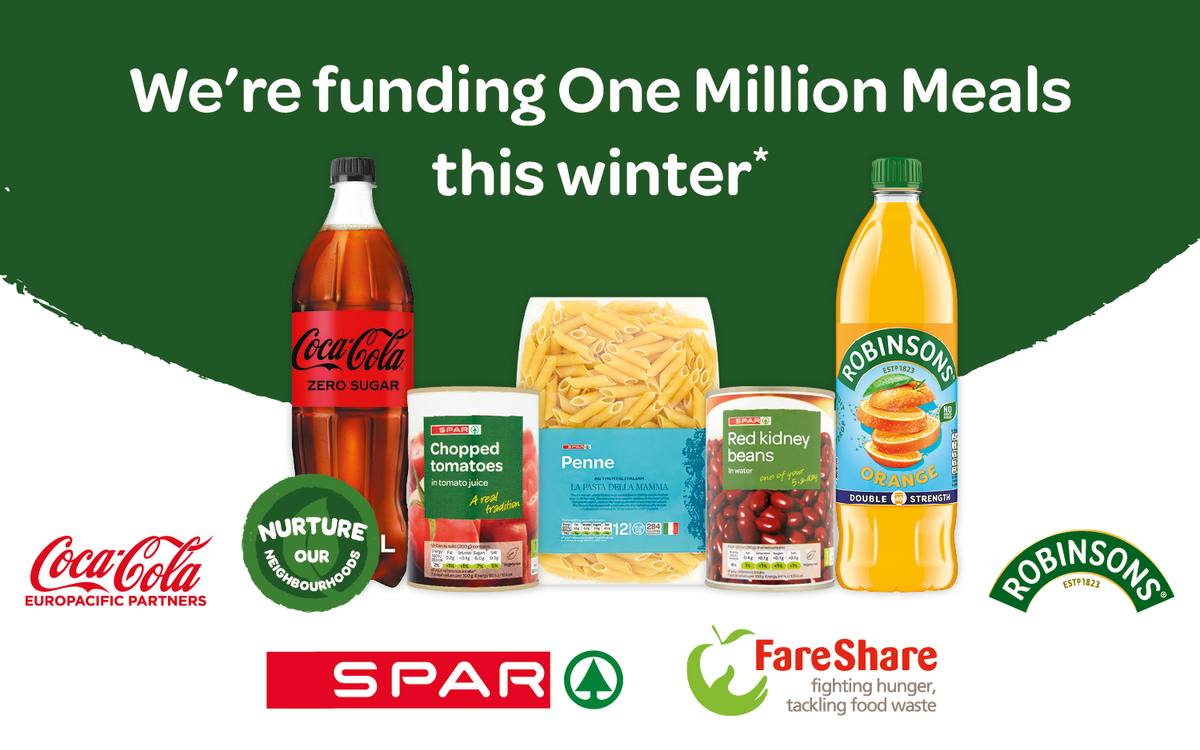 SPAR partners with FareShare on 'Giving One Million Meals' campaign