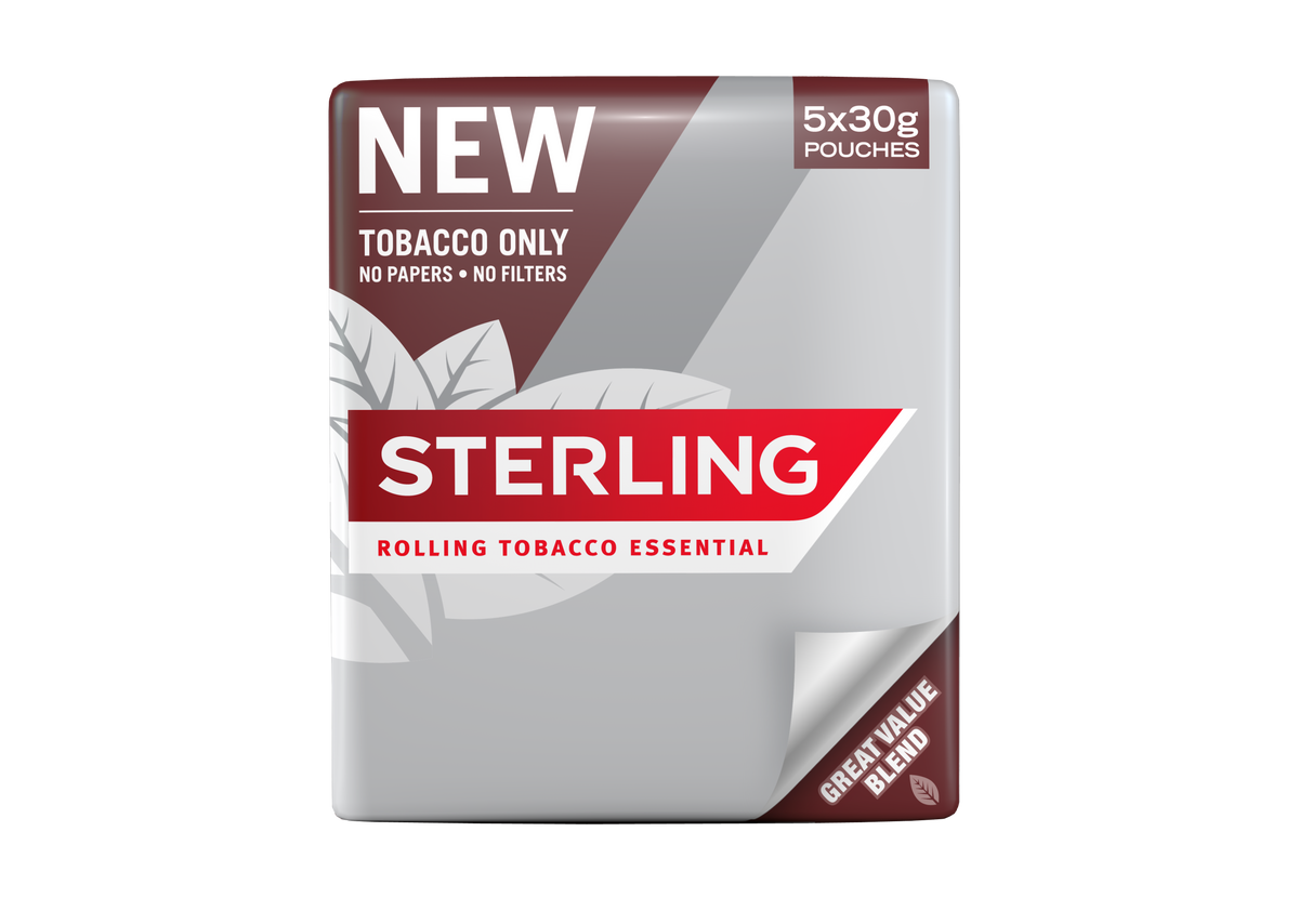 JTI launches Sterling Rolling Tobacco Essential 30g