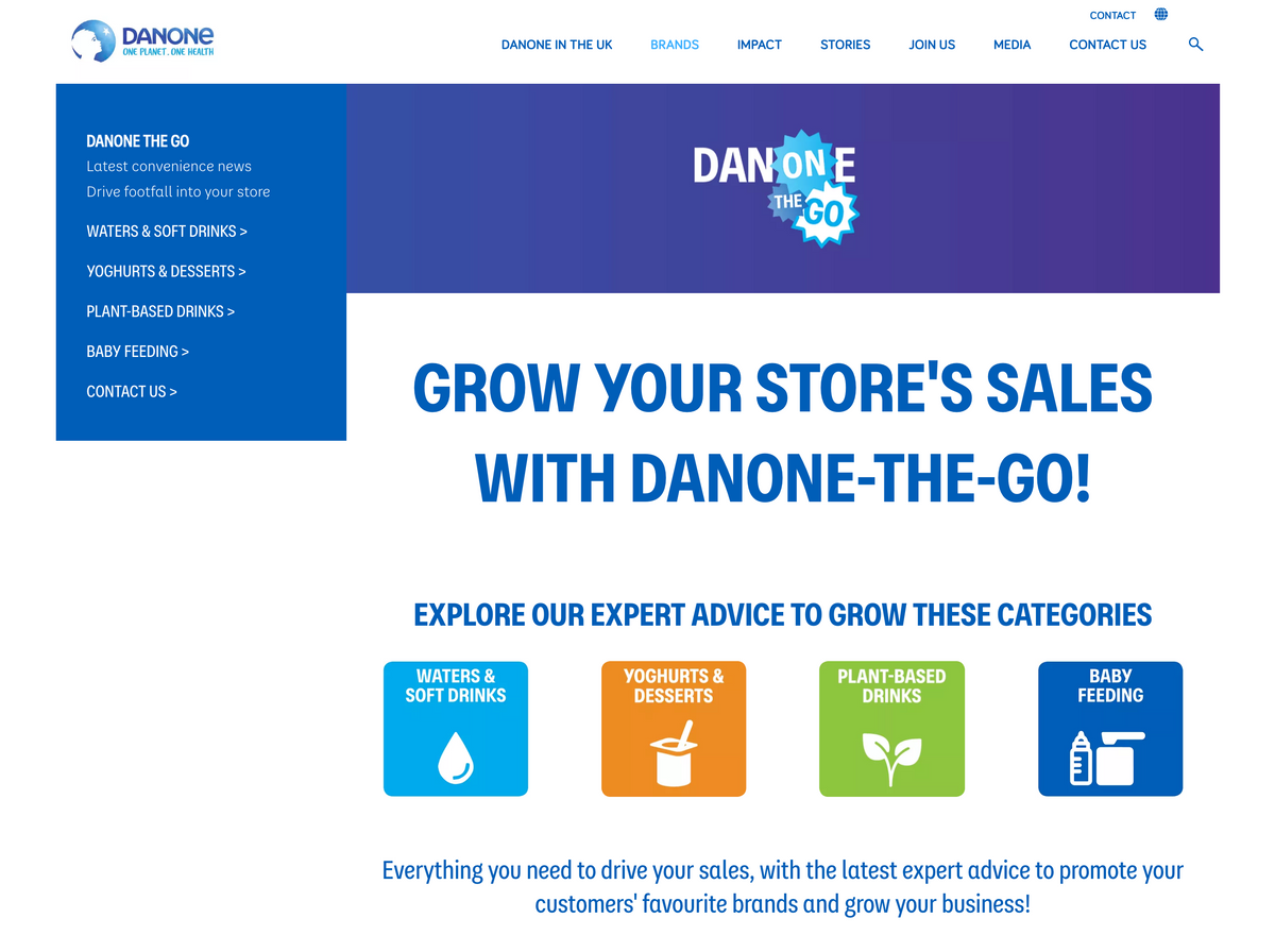 Danone announces big push for c-stores with dedicated ‘DANONE-THE-GO’ website