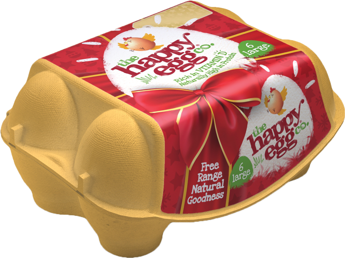 Noble Foods unwraps limited-edition Christmas packaging for the happy egg co.