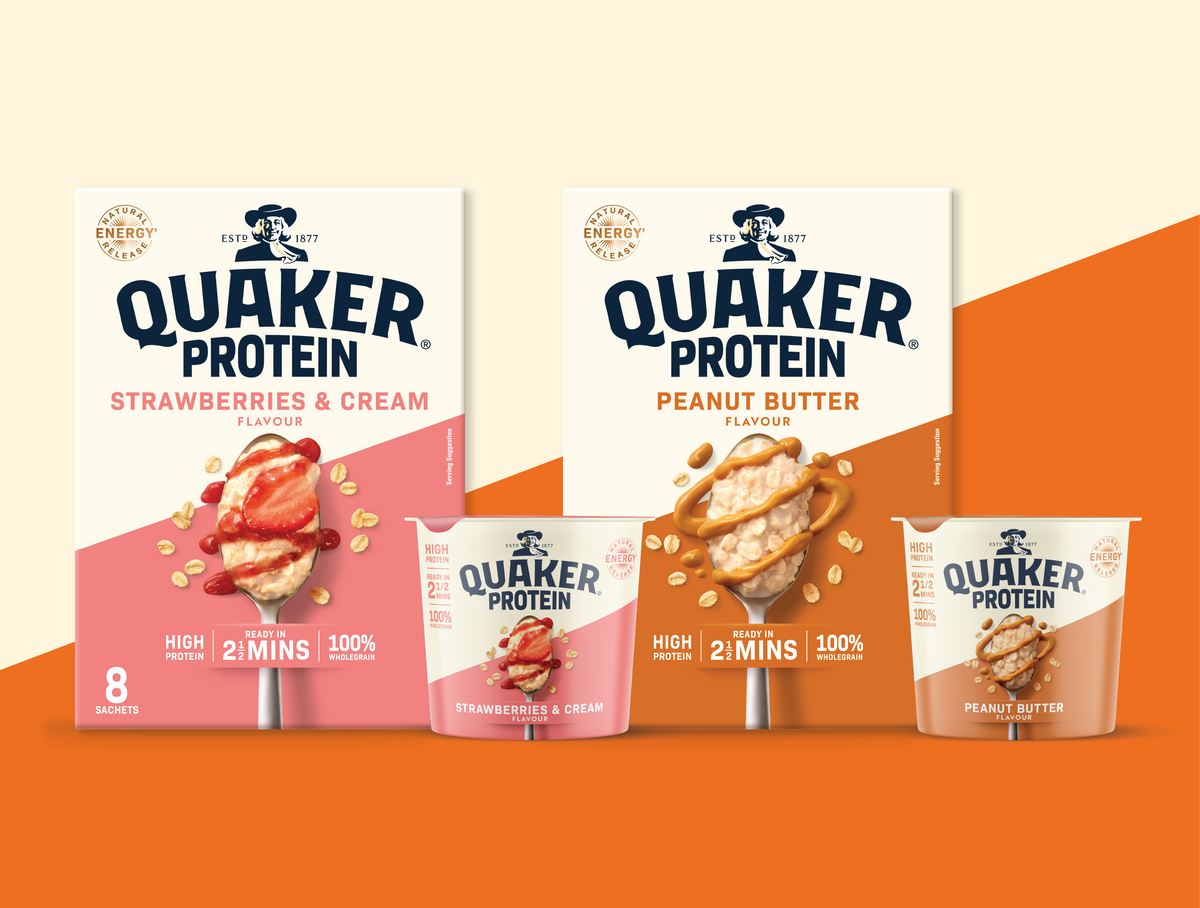 Quaker adds Strawberries & Cream flavour to Protein range