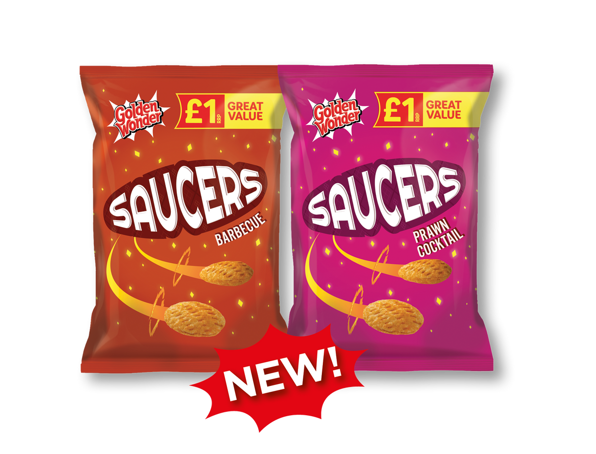 Golden Wonder launches £1 PMP Saucers