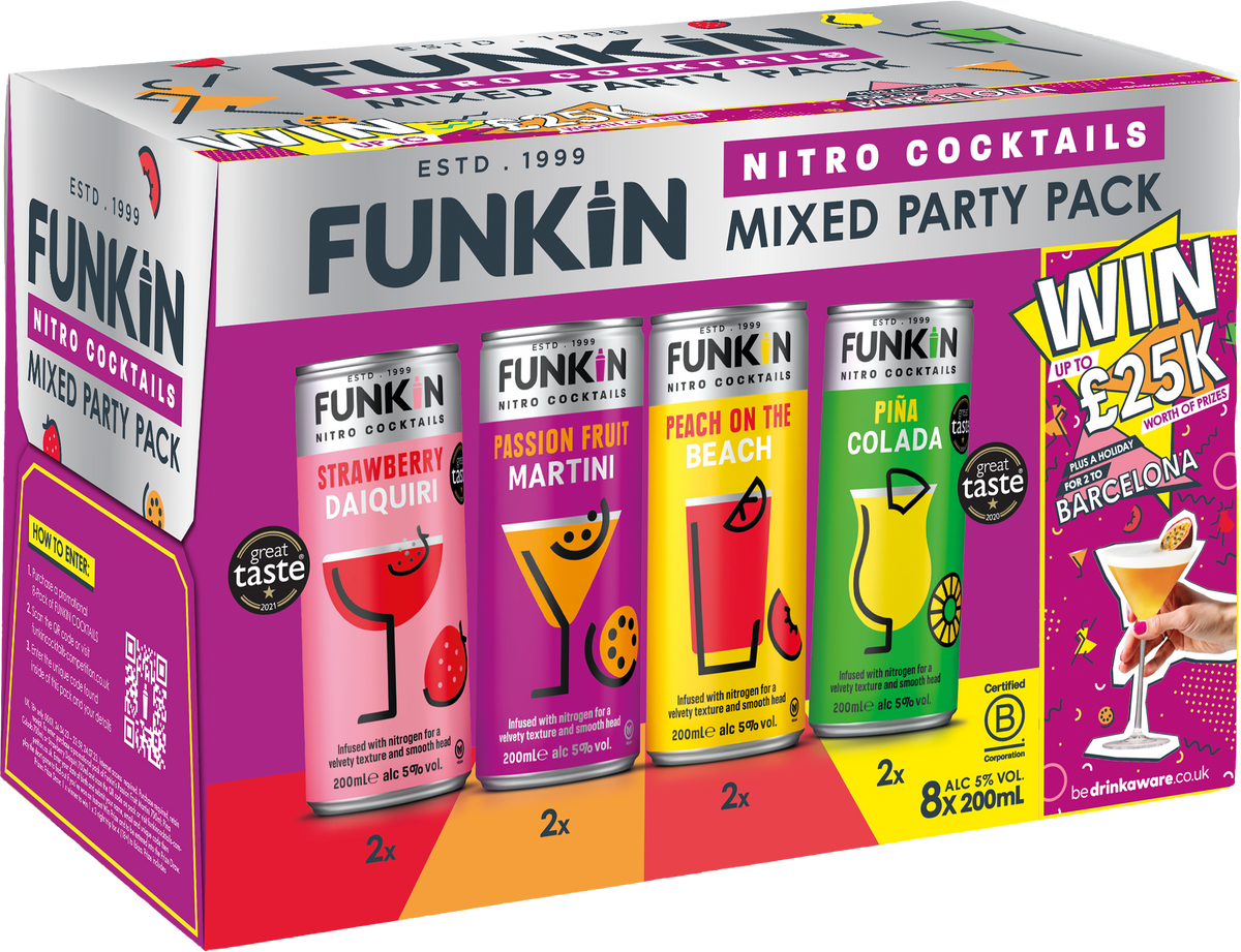 Funkin Cocktails celebrates 25 years of flavour with £25k on-pack prizes