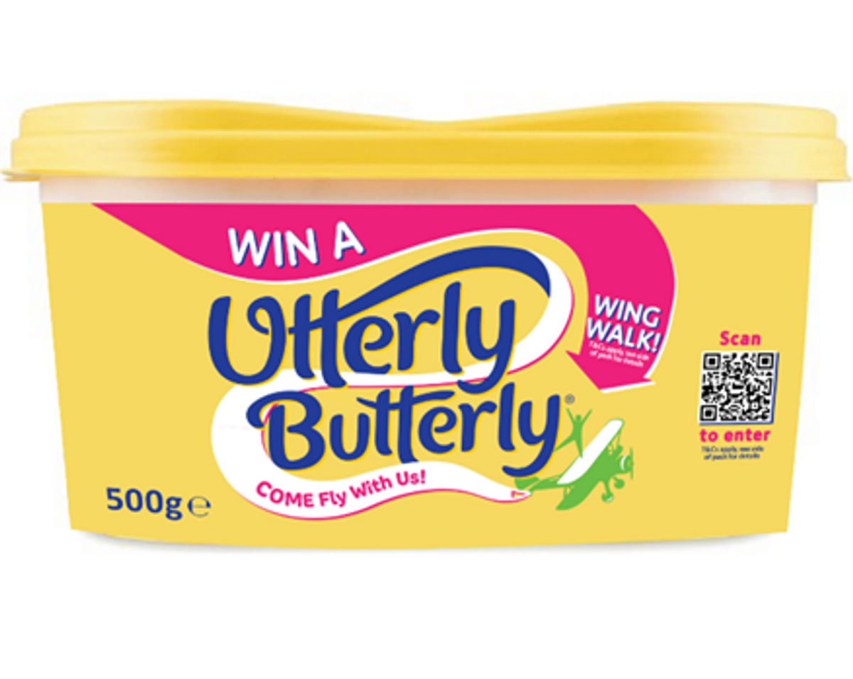 Utterly Butterly on-pack promo offers wing-walking adventure