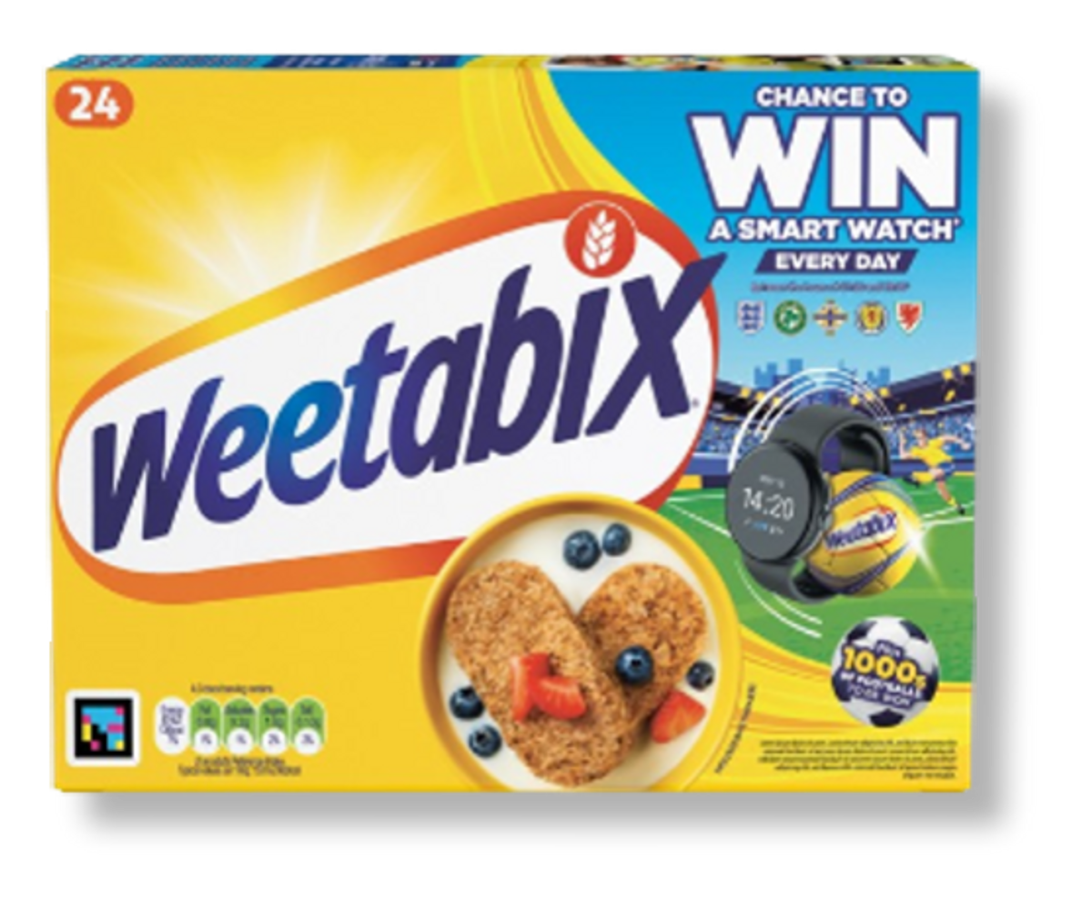 Weetabix unveils new football on-pack promo offering a smart watch every day