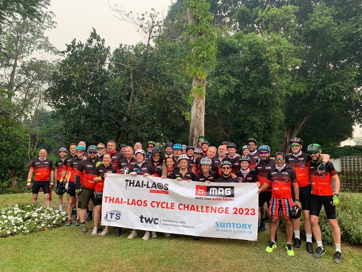 Food retail sector cyclists raise over £1m for landmine clearance charity