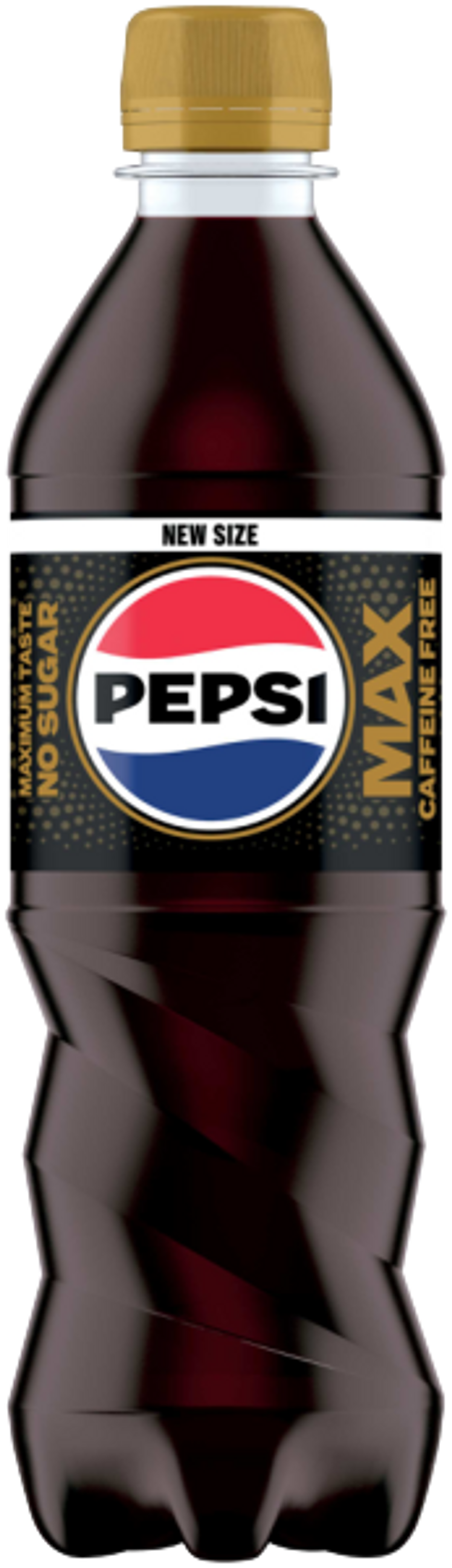 Pepsi MAX Caffeine Free 500ml bottle display for March 2025 UK launch 