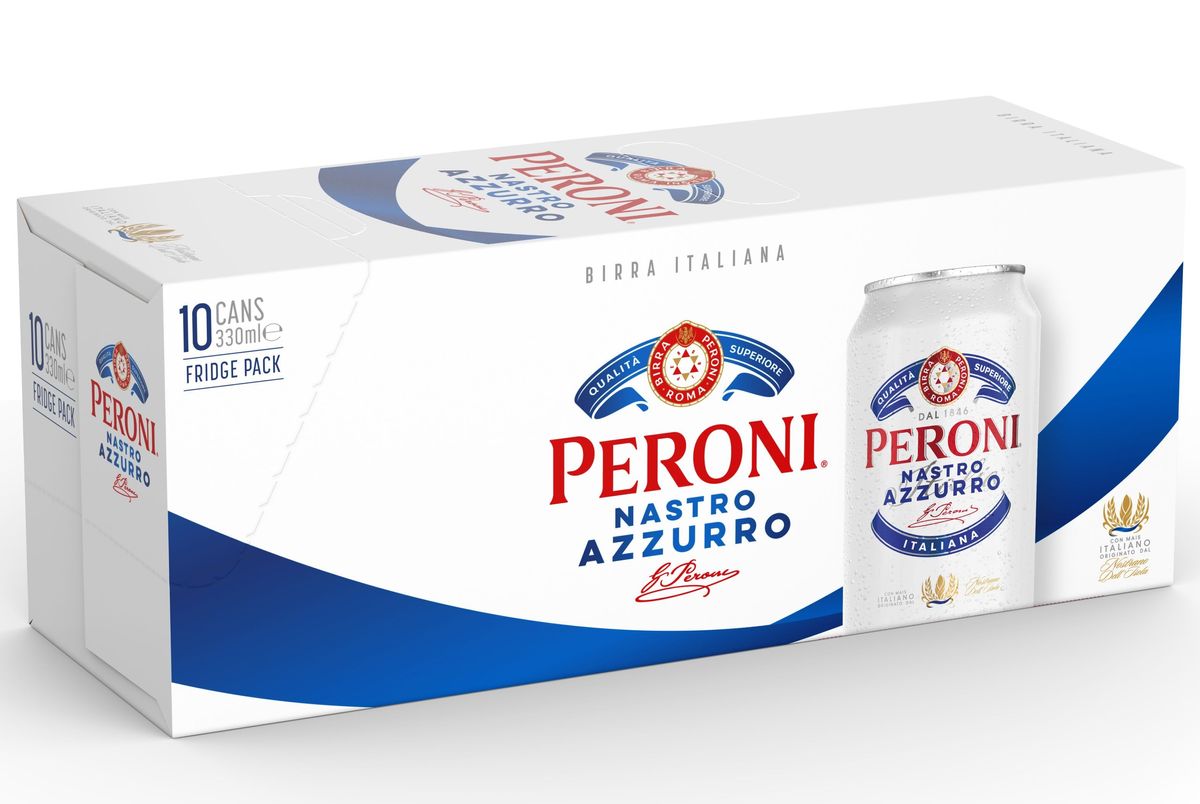 Peroni Nastro Azzurro introduces stubby cans for premium beer lovers