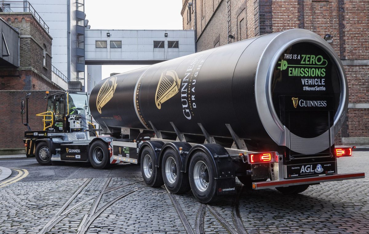 Guinness announces plans for zero emission transport