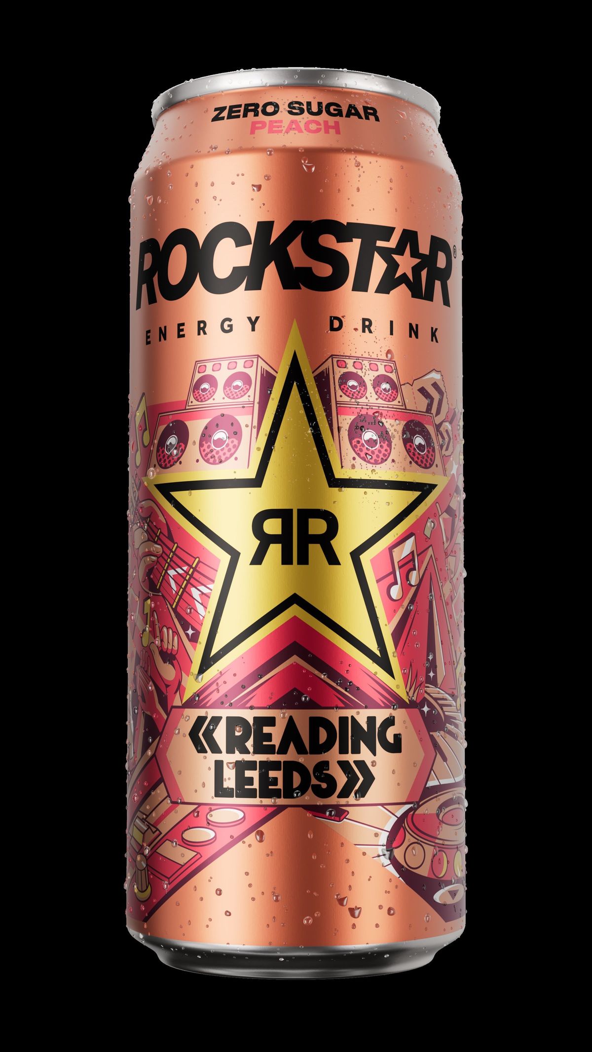 Rockstar Energy Launches Peach flavored Zero sugar energy drink