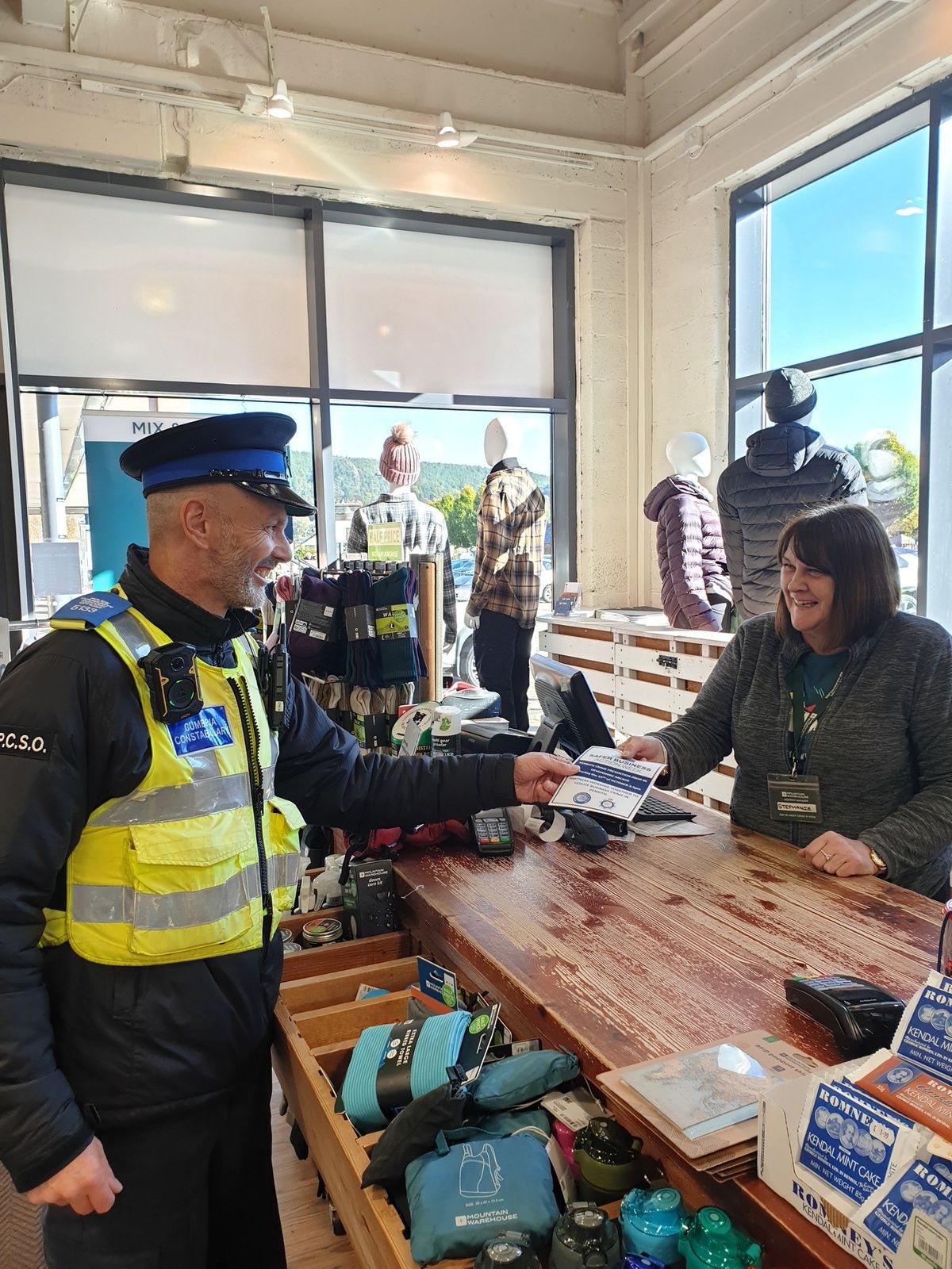 Policing teams take part in Safer Business Action Week in Cumbria