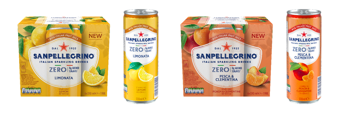 Sanpellegrino Zero Added Sugar range