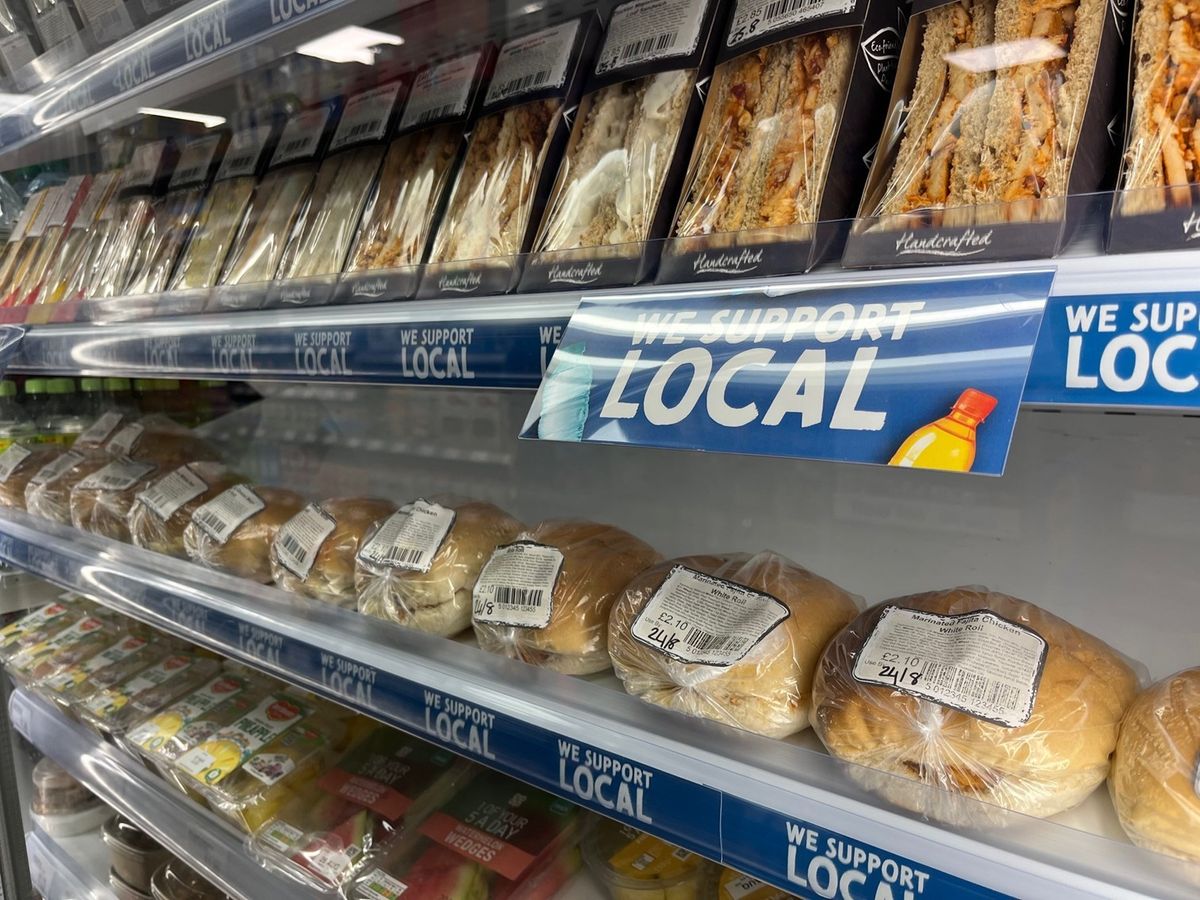 Scottish convenience store displaying locally sourced products