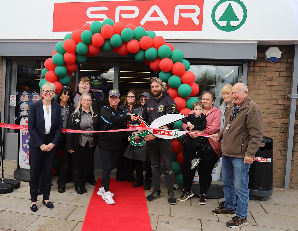 James Hall celebrates Moorclose SPAR store's refurbished look