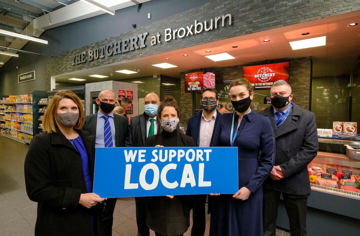 Stock of Go Local initiative at Broxburn store