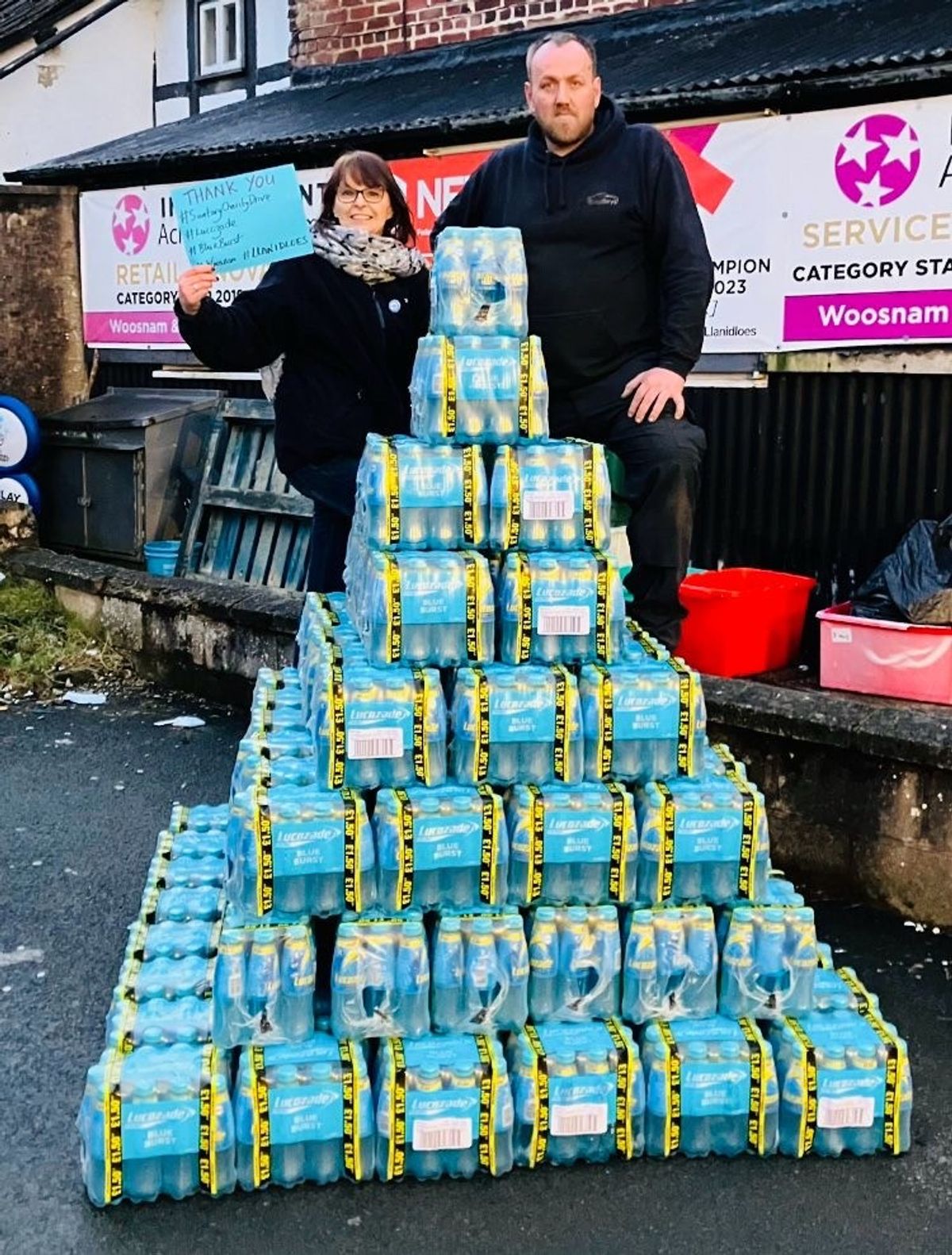 Suntory GB&I team with Lucozade Energy Blue Burst pallets for 2025 charity drive supporting UK community causes