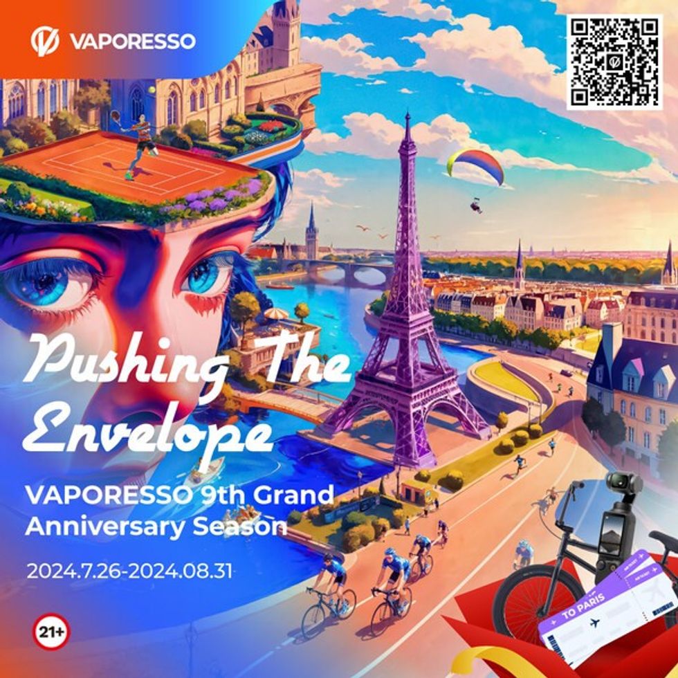 Vaporesso offers trip to Paris in anniversary celebration