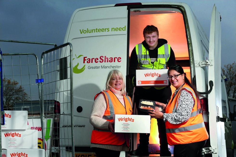 Wrights Food Group Partnership for Food Redistribution Charity FareShare