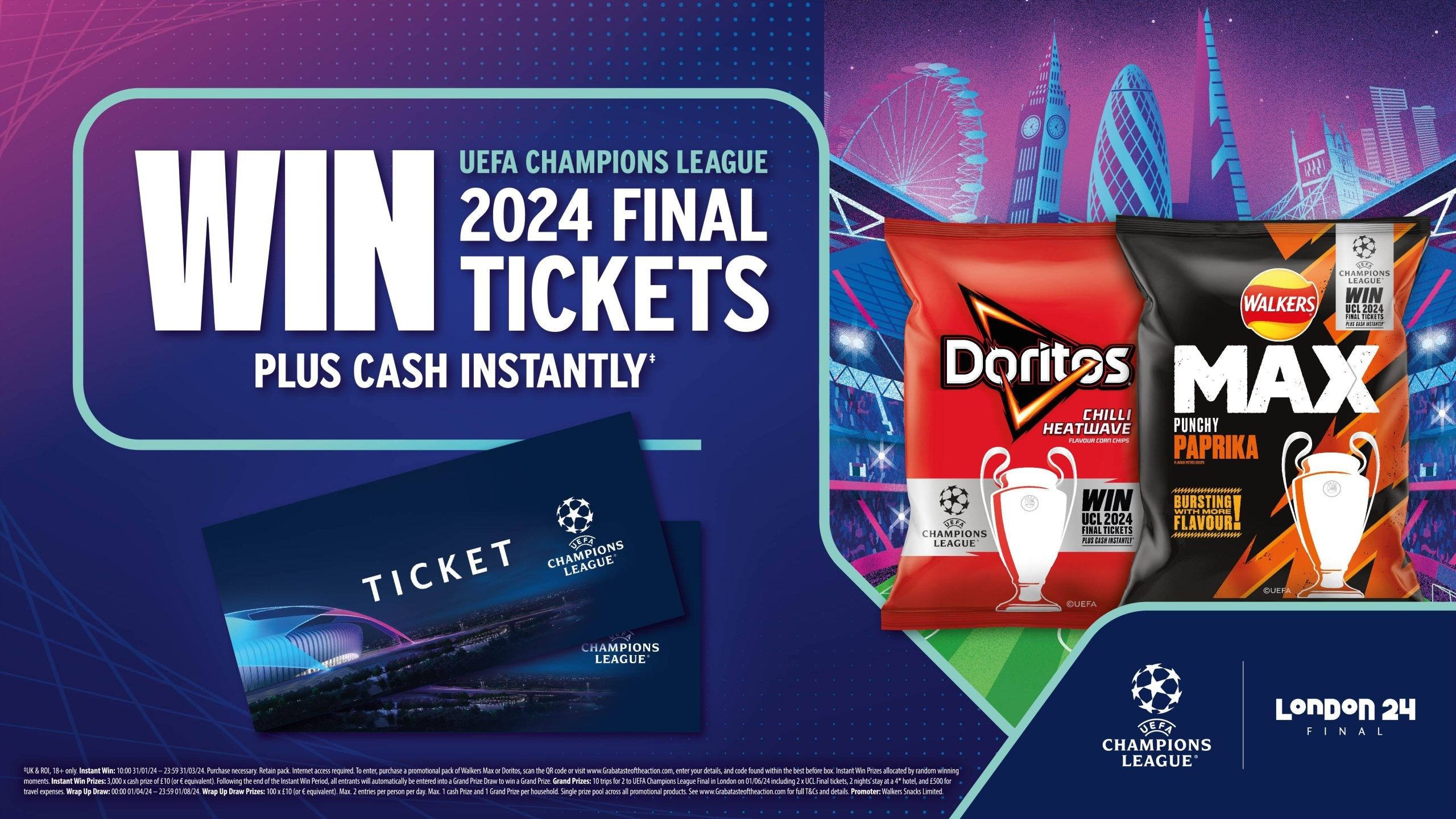 Walkers MAX, Doritos launch on-pack promo for Champions League final tickets - Asian Trader